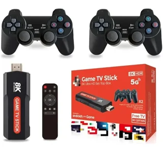 کنسول بازی با دو دسته X2 Plus Game Stick | کیفیت خروجی تصویر 8K HD